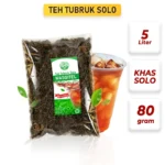 Teh Tubruk Solo WASGITEL 80 Gram, Khas Wedangan Solo, Cap Raden Adipati, Racikan Daun Teh Solo