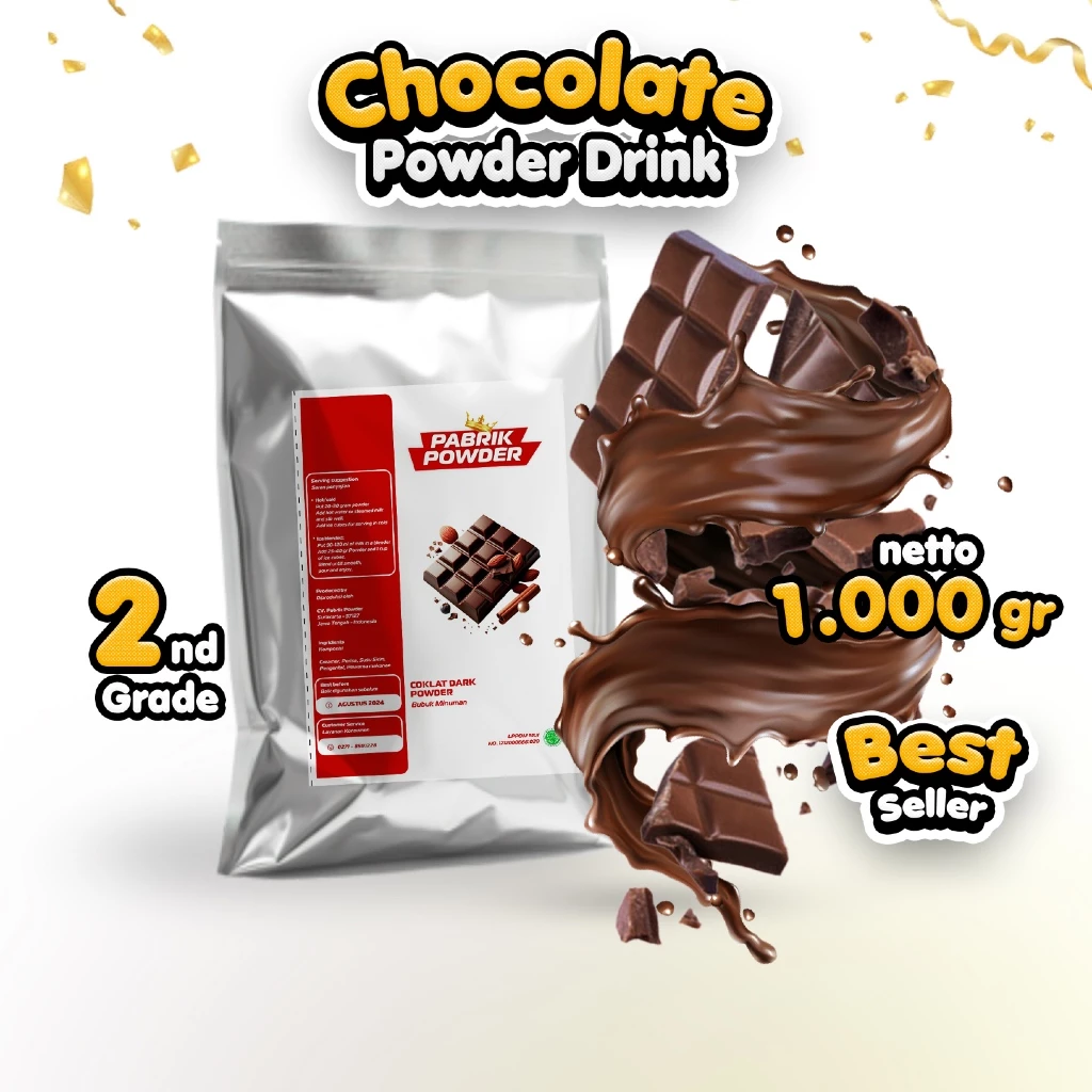 id-11134207-7ras9-m5j0yh530jh43e1.webp Powder Coklat 1 Kg - Grade 2, Chocolate Powder Drink, Bubuk Minuman Cokelat - Gambar 1