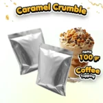 Share: Caramel Crumble 100 Gram, Topping Salt Caramel Coffee