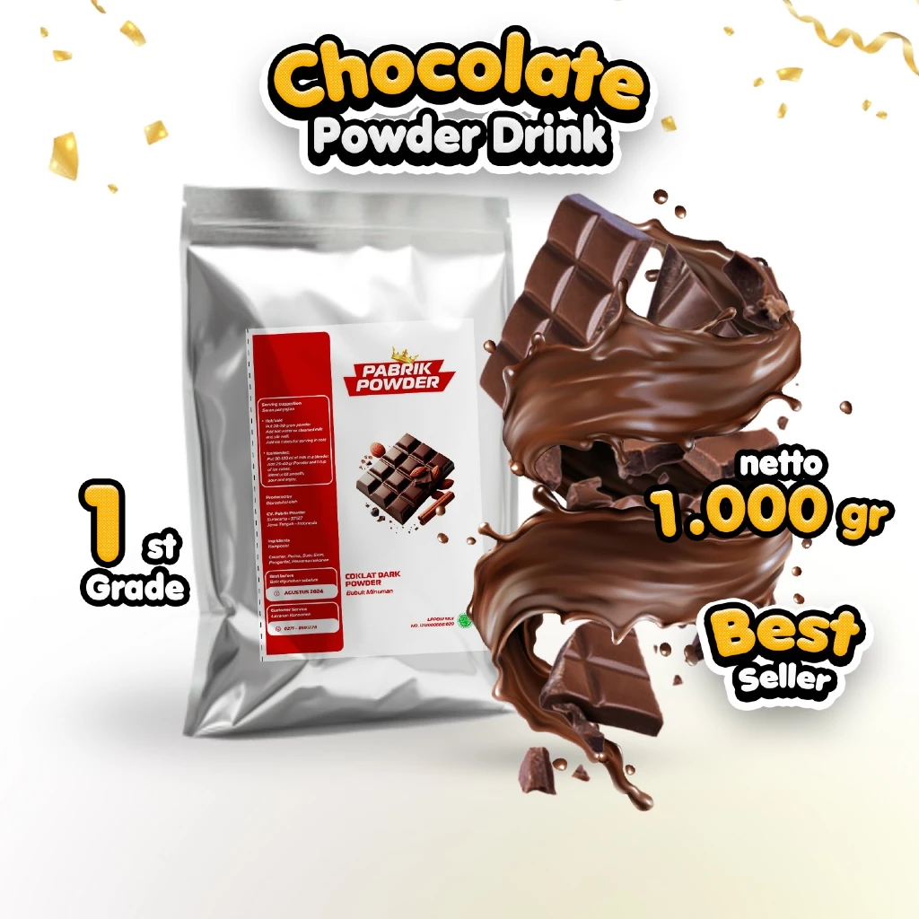 id-11134207-7rash-m5j0iwibbbpi631.webp Powder Coklat 1 Kg - Grade 1, Chocolate Powder Drink, Bubuk Minuman Cokelat - Gambar 1