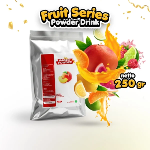 Powder Aneka Rasa Buah 250 gr , Fruit series Powder Drink